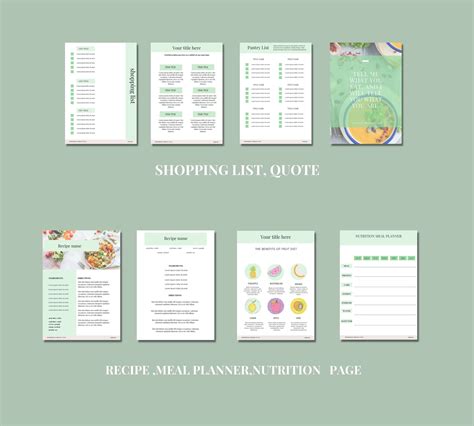 Nutrition Canva Ebook Template