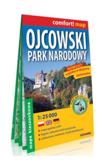 Ojcowski Park Narodowy Kieszonkowa Laminowana Mapa Turystyczna 1 25 000