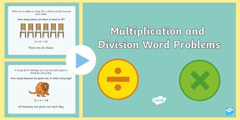 Multiplication And Division Word Problems Powerpoint