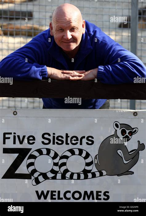 Zoo Owner Brian Curran At Five Sisters Zoo Near West Calder Scotland