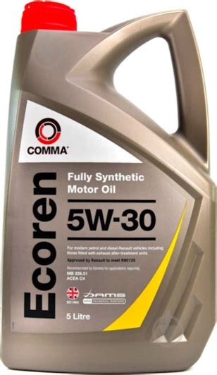 ᐉ Моторное масло COMMA ECOREN 5W-30 5 л (ECOREN 5W30 SYNT. 5L) • Купить ...