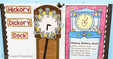 Nursery Rhyme Interactive Bulletin Board - Play to Learn Preschool