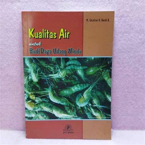 Jual Buku Original Kualitas Air Untuk Budi Daya Udang Windu M Ghufran