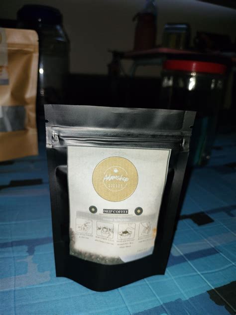 Adamshop Sweetened Kapeng Barako In A Drip Bag Individually Pack