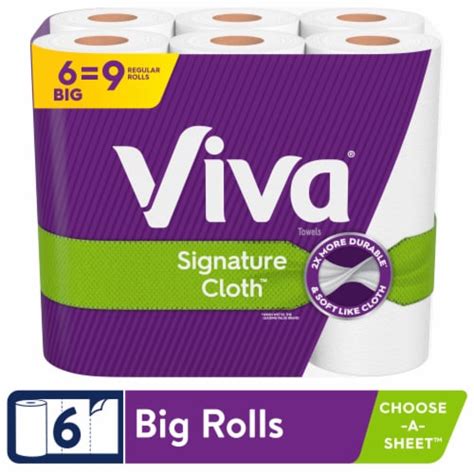 Viva Signature Cloth Choose-A-Sheet Paper Towels Big Rolls, 6 rolls - Pick ‘n Save