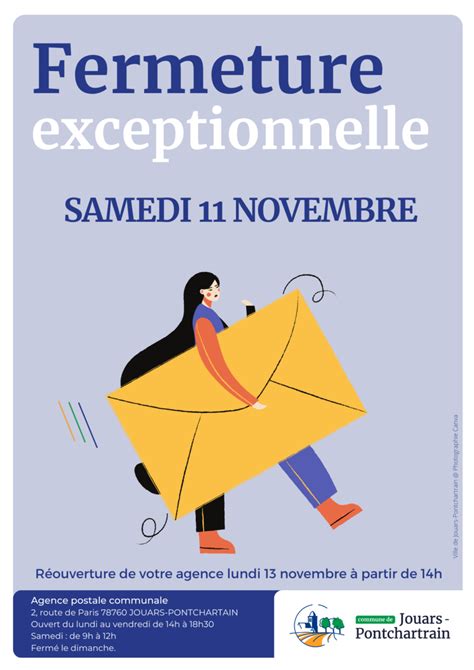 Fermeture Exceptionnelle De Votre Agence Postale Samedi 11 Novembre