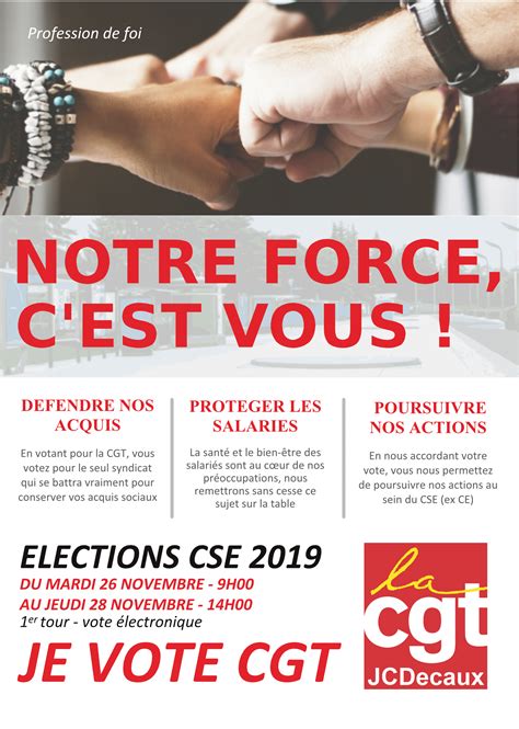 Elections Cse Syndicat Cgt Jcdecaux