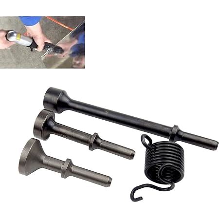 Pcs Air Hammer Chisel Set Pneumatic Hammer Bit Round Handle Chromium