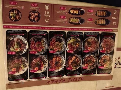 Menu At Oishi Ramen Restaurant Milan Via Andrea Costa