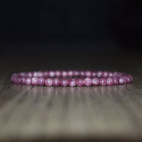 4mm Lepidolite Bracelet, Women Lepidolite Bracelet, Bracelet for Woman ...