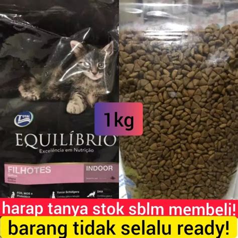 Jual Equilibrio Kitten Adult Long Hair Kg Repack Food Cat Equil Brio