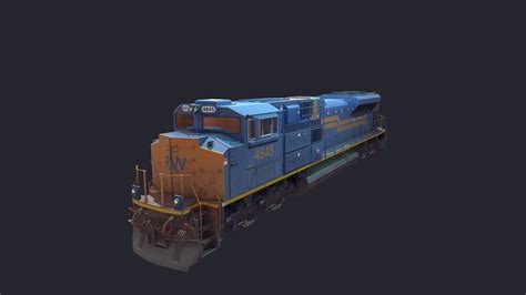 3d Model Emd Sd70ace Locomotion Lowpoly Vr Ar Low Poly Cgtrader