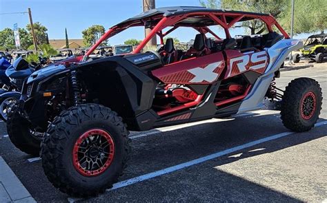 2025 Can Am Maverick X3 MAX X Rs Turbo RR Fiery Red Hyper Silver