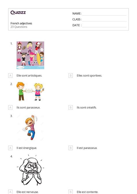 French Worksheets For Th Grade On Quizizz Free Printable 37632 Hot Sex Picture