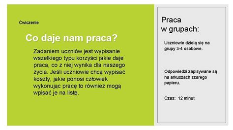 Praca Jako Warto Scenariusz Lekcji Doradztwa Zawodowego W