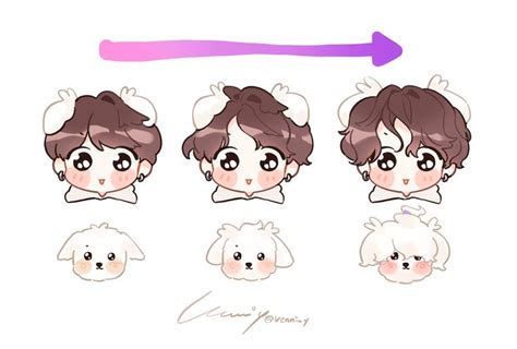 베니⁷🐰🐚 On Twitter Bts Fanart Bts Chibi Jungkook Fanart