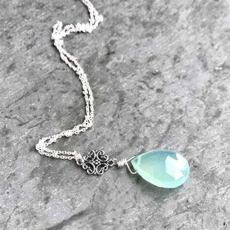 Aqua Chalcedony Etsy