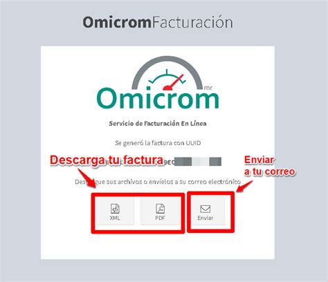 Facturar ticket de Omicrom Facturación en línea