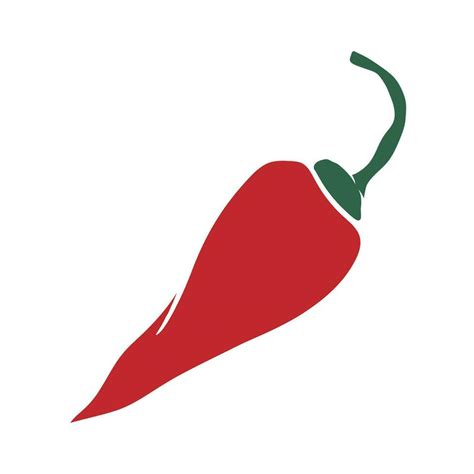 Chili Pepper Pod Icon Hot Pepper Colored Silhouette 35057276 Vector Art At Vecteezy