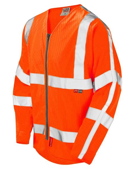 Leo Workwear Huish Iso 20471 Cl 3 Lfs As Sleeved Zip En 14116 En 1149 Industrial Workwear