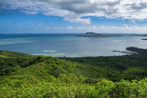 Heeia Kea Boat Harbor And Kaneohe Bay Photograph By David L Moore