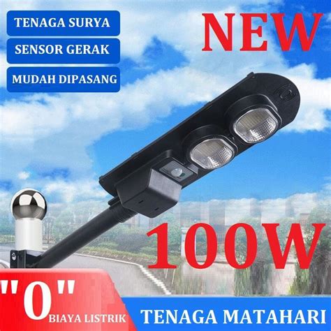 Jual Lampu Jalan Tenaga Matahari Solar Cell 100watt All In One