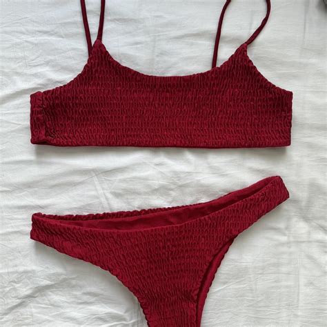 Super Cute Bikini Top And Bottoms No Brand Both Depop