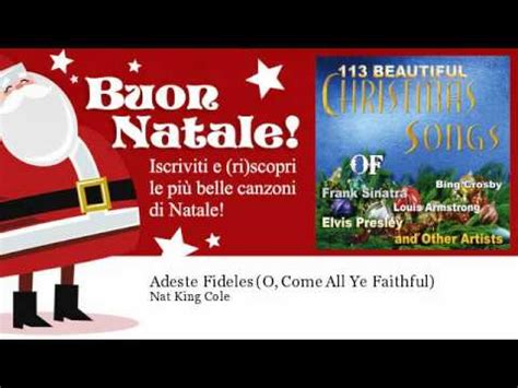 Nat King Cole Adeste Fideles O Come All Ye Faithful YouTube