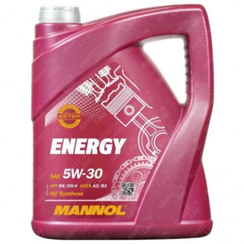 MANNOL Energy 5W 30 Fully Synthetic Engine Oil SL CF ACEA A3 B3 WSS