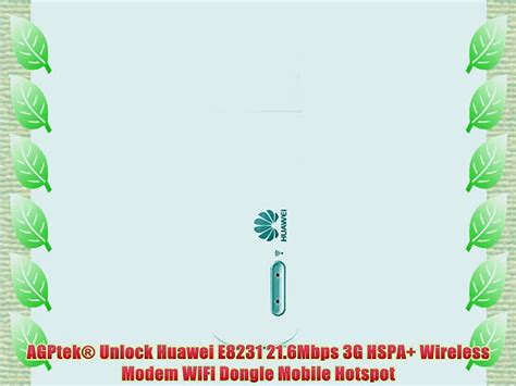 AGPtek Unlock Huawei E8231 21 6Mbps 3G HSPA Wireless Modem WiFi Dongle