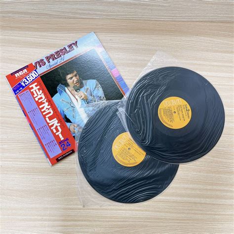 【傷や汚れあり】エルヴィス・プレスリー Elvis Presley スペシャル24 レコード 帯付き 2枚入 レトロ 音楽【12851の落札