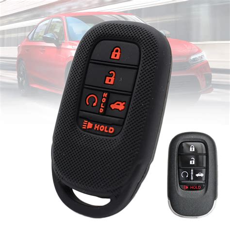 5 Button Auto Accessories Remote Key Fob Case Protection Skin Silicone Cover For Honda 2021 2022