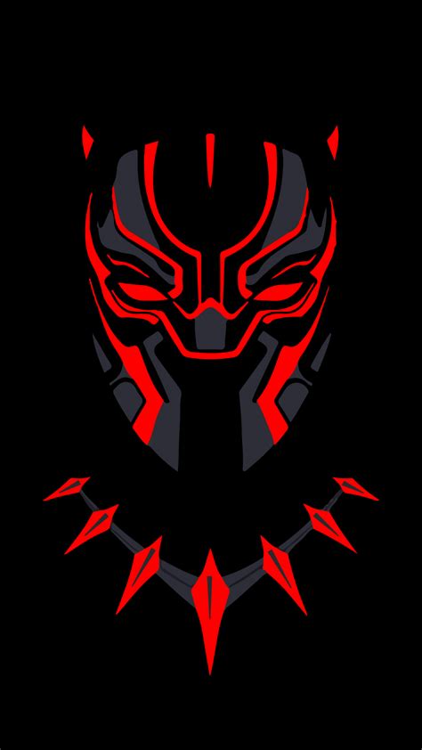 Black Panther Wallpaper 4K, Minimal art, Marvel Superheroes