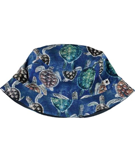 Nomly Mini Turtles Blue Bucket Hat With Turtles Molo