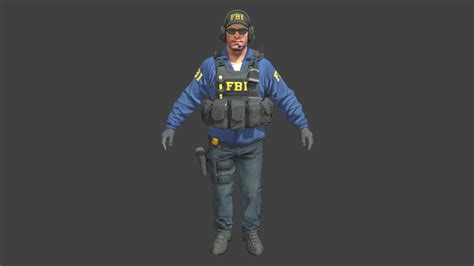 Fbi Cs2 Agent Model №1 Download Free 3d Model By 6lucius 5dbf712