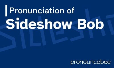how to pronounce bob