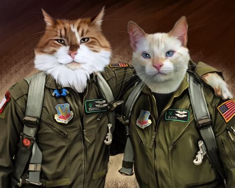 Cat In Army Uniform