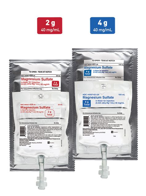 Magnesium Sulfate In Water For Injection Wg Critical Care