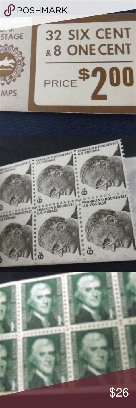 Final Markdown Franklin D Roosevelt 6 Cents Stamps Mint Condition