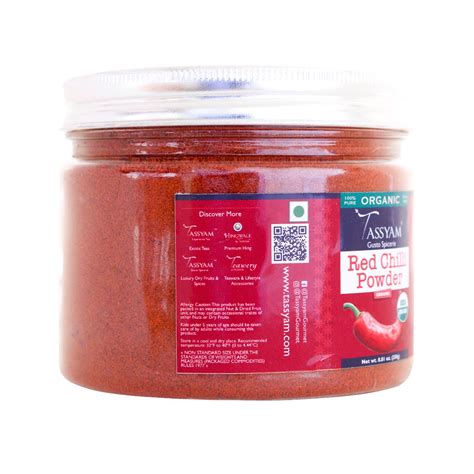 Certified 100 Organic Red Chilli Powder Tassyam Organics