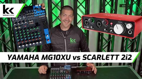 Yamaha MG10XU Vs Focusrite Scarlett 2i2