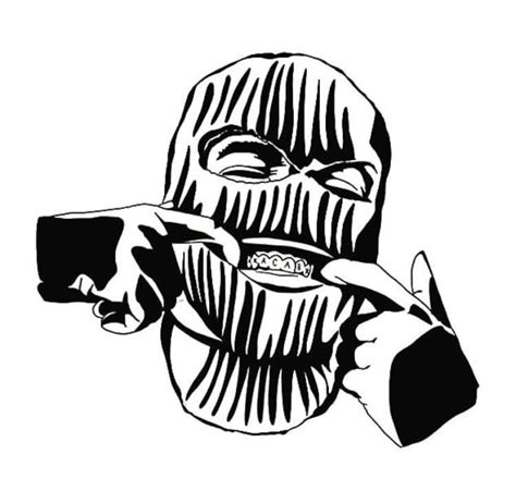 Gangsta With Ski Mask Car Decal Truck Vinyl Sticker Etsy