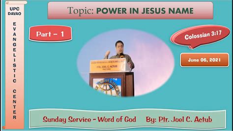 The Power Of Jesus Part 1 Youtube