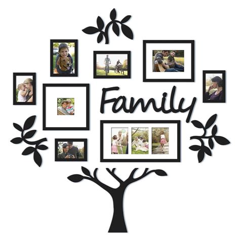 Family Tree Frame Collage for Pictures - Photo Wall Mount Decor for ...