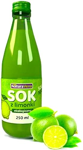 NaturaVena BIO Sok Z Limonki Ekologiczny 250ml Naturalny Limonkowy