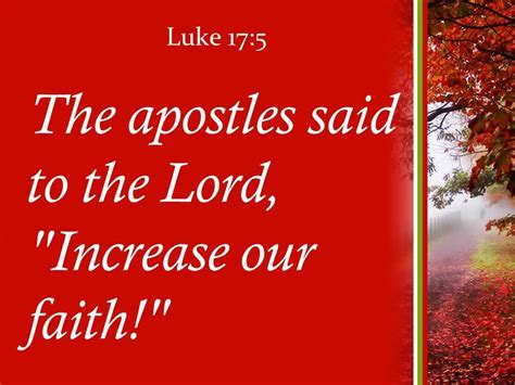 Luke 17 5 Increase Our Faith Powerpoint Church Sermon Presentation Powerpoint Images Example