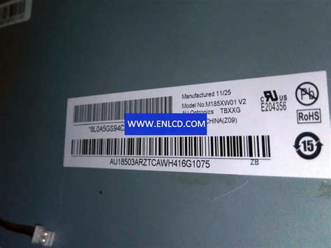 Reemplazo Del Panel LCD M185XW01 V2 AUO Para Monitor De Escritorio ENLCD