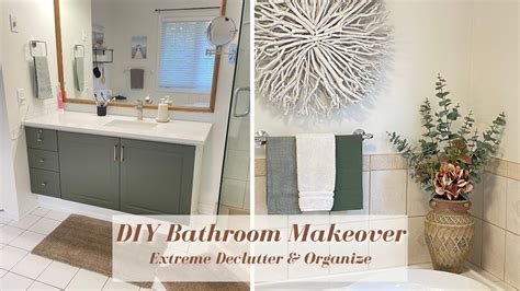 Major Bathroom Makeover On A Budget Extreme Declutter Organize