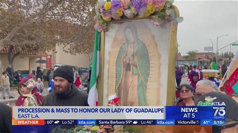 Procession And Mass For Our Lady Of Guadalupe Takes Over Streets Of