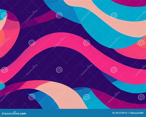 Abstract Colorful Wavy Lines Background Pattern Design Stock